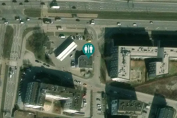 Satellite view of Lipska 2 Toilet