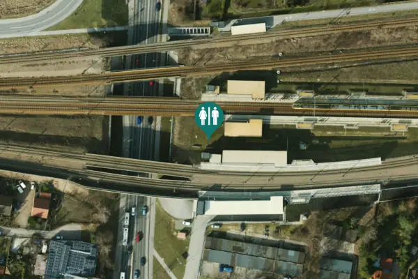 Satellite view of Armii Krajowej Toilet