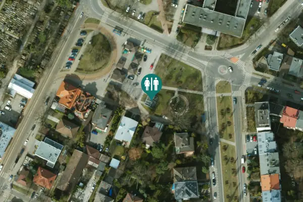 Satellite view of Aleja Pułkownika Władysława Beliny-Prażmowskiego 58a Toilet
