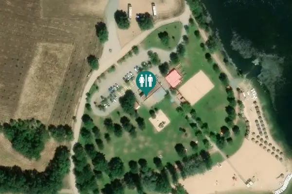 Satellite view of Acesso à praia fluvial Toilet