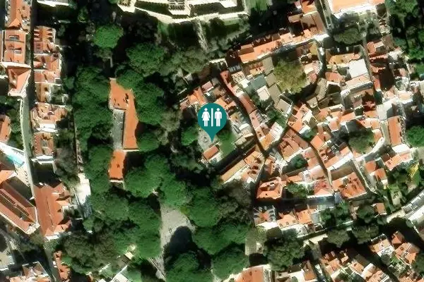 Satellite view of Largo de Santa Cruz do Castello Toilet