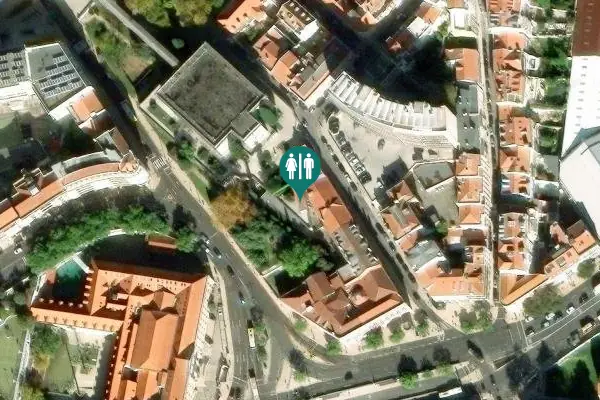 Satellite view of Calçada Bento da Rocha Cabral 16 Toilet