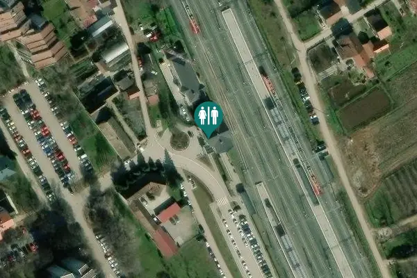 Satellite view of Фрање Штефановића 9 Toilet