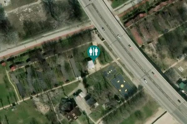 Satellite view of Liberty Bridge Toilet