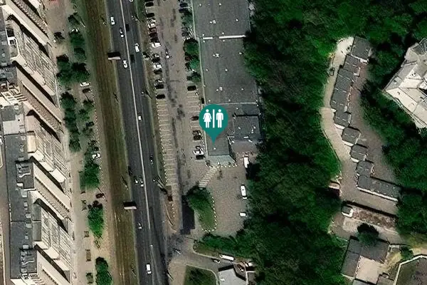 Satellite view of Klochkivska Street 134б Toilet