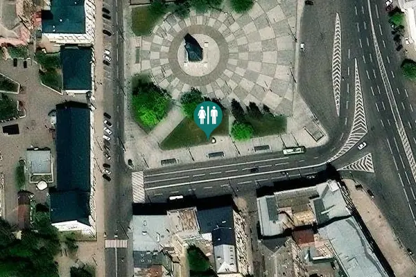 Satellite view of Konstytutsiyi Square Toilet