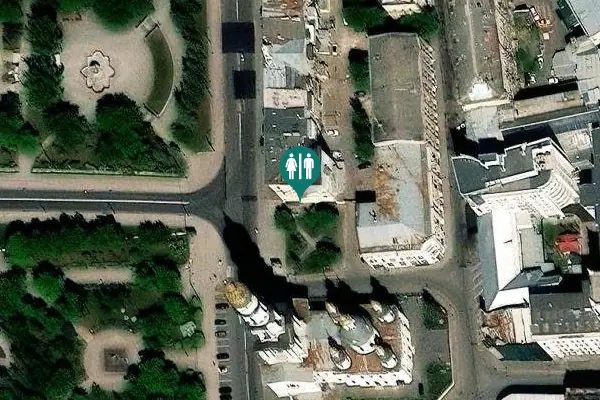 Satellite view of Universytetska Street 9 Toilet