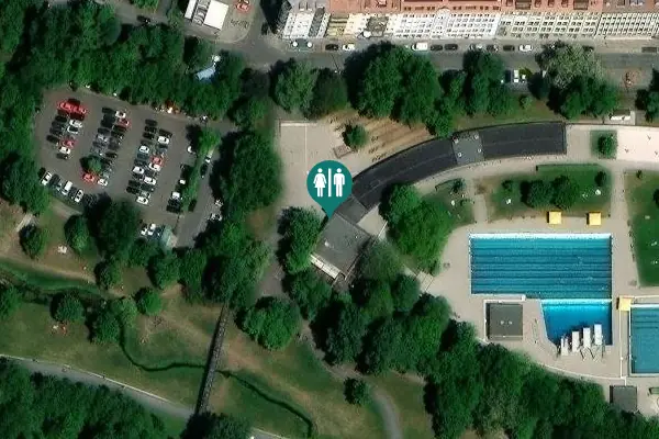 Satellite view of Lederersteg Toilet