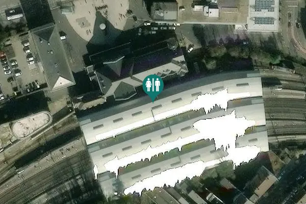 Satellite view of Bahnhofplatz 2a Toilet
