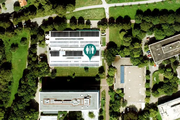 Satellite view of Helmertweg 1 Toilet