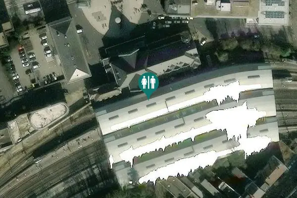 Satellite view of Bahnhofplatz 2a Toilet