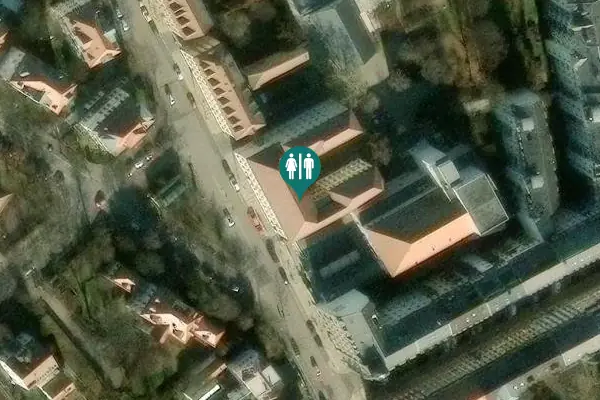 Satellite view of Glacisstraße 30 Toilet