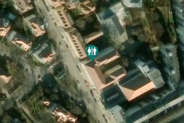 Satellite view of Glacisstraße 30 Toilet