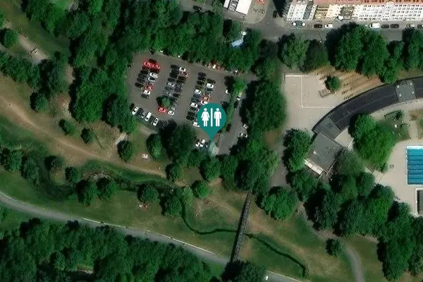 Satellite view of Lederersteg Toilet