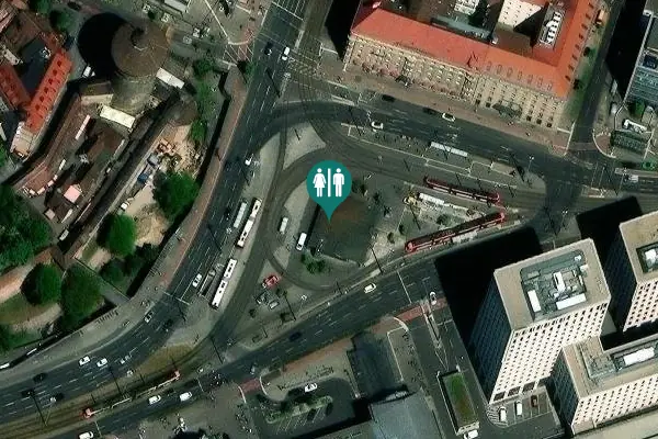 Satellite view of Bahnhofsplatz U-Bahnhof Ebene 1 Behinderten-WC