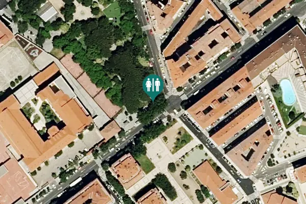 Satellite view of Paseo del Rollo Toilet
