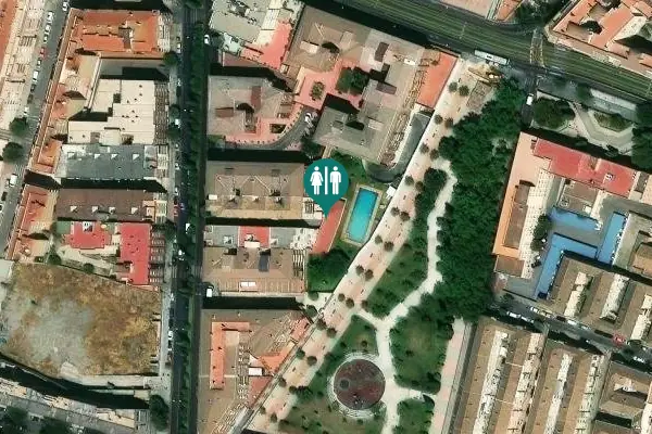 Satellite view of Pasaje de la Luz Toilet