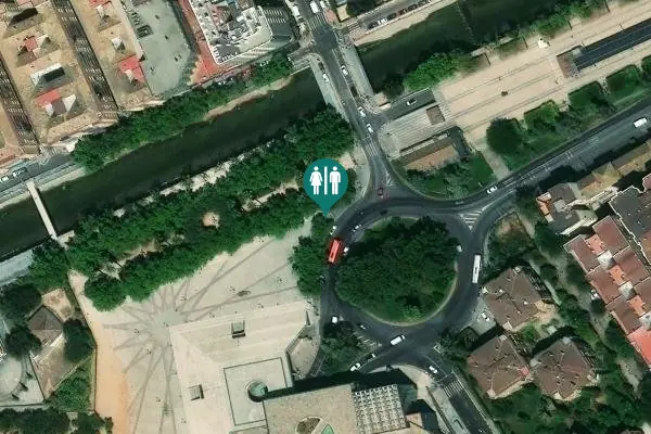 Satellite view of Plaza Rotary Toilet