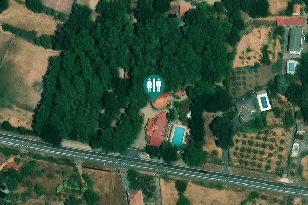 Satellite view of Carretera de Hervás a Portugal por Villanueva de la Sierra Toilet