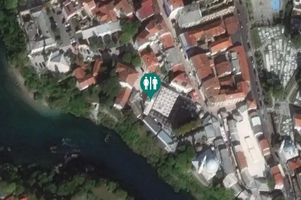 Satellite view of Trg 1. Maj Toilet