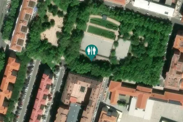 Satellite view of Calle del Arzobispo García Goldaraz 1 Toilet