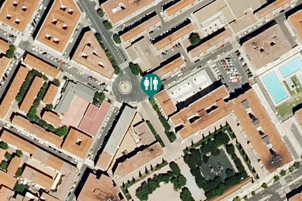 Satellite view of Calle del Trébol 2,12 Toilet