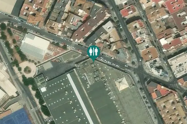 Satellite view of Calle Arabial 97 Toilet