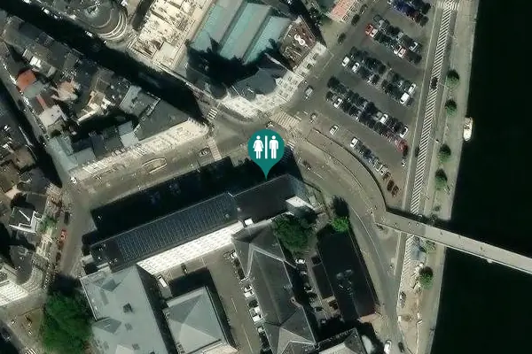 Satellite view of Place du Vingt Août 7 Toilet