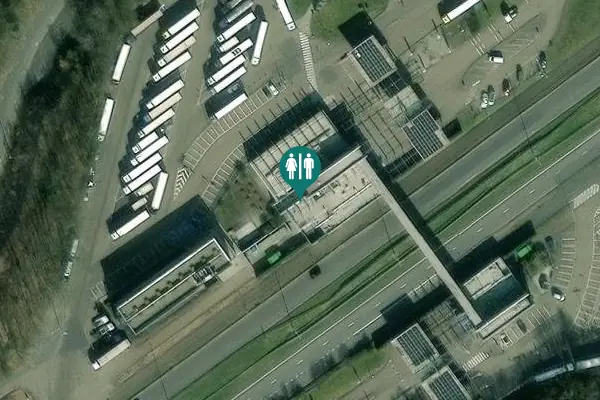 Satellite view of König Baudouin Autobahn - Autoroute Roi Baudouin 4 Toilet