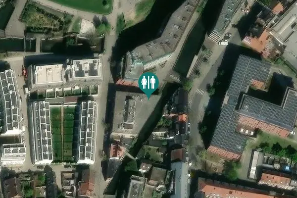 Satellite view of Sluisstraat 12 Toilet