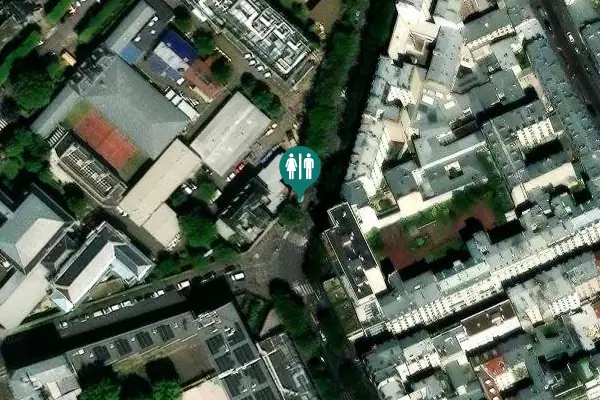 Satellite view of Avenue Claude Vellefaux 4 Toilet