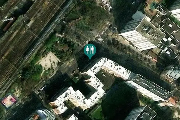 Satellite view of Rue Vercingétorix 149 Toilet