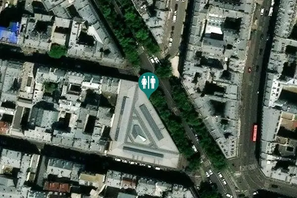 Satellite view of Boulevard de Magenta 85 bis Toilet