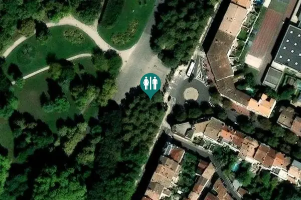 Satellite view of Rue du Bocage 31 Toilet