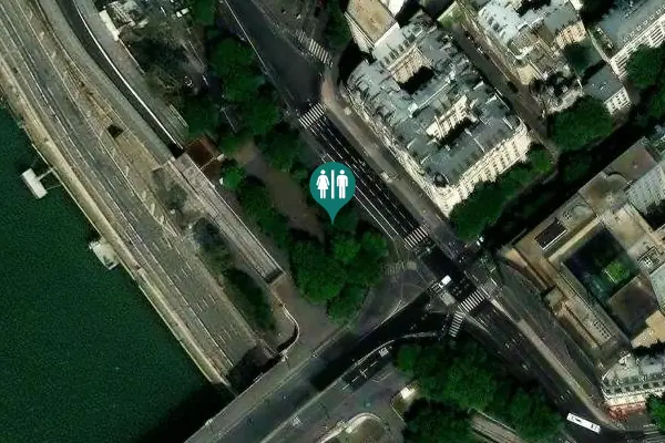 Satellite view of Quai de la Rapée Toilet