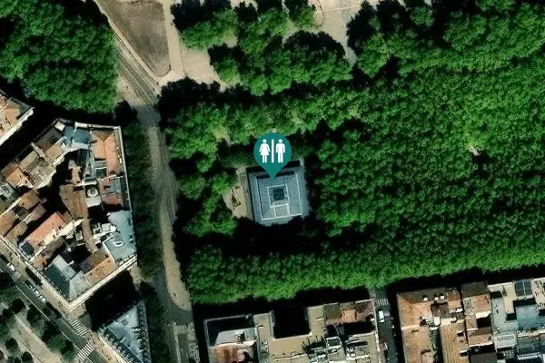 Satellite view of Allées de Munich 38/40 Toilet