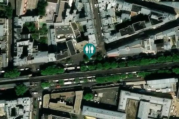 Satellite view of Boulevard de la Chapelle 100 Toilet