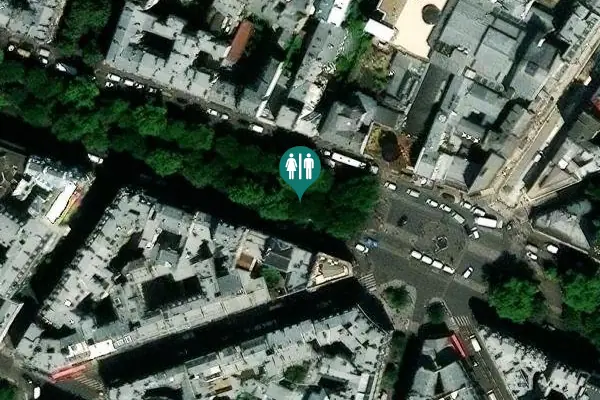 Satellite view of Promenade Roland-Lesaffre Toilet