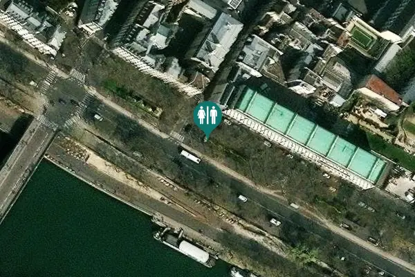 Satellite view of Place du Bataillon Français de l'ONU en Corée Toilet