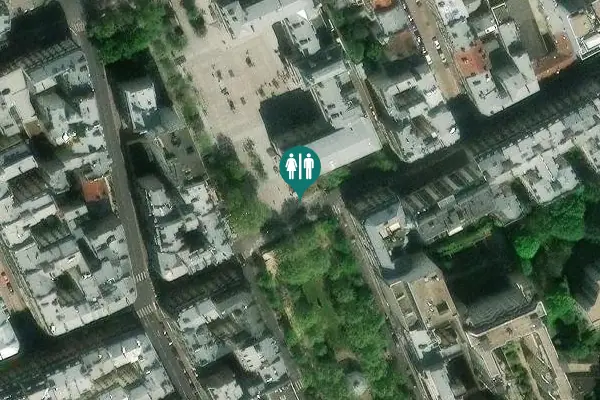 Satellite view of Rue Péclet 31 Toilet