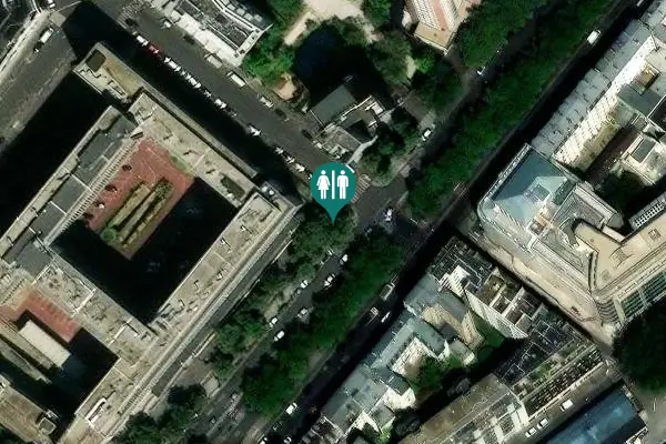 Satellite view of Avenue de Flandre 25 Toilet