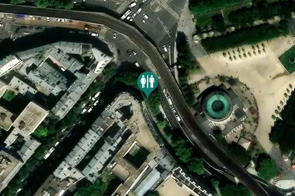 Satellite view of Place de la Bataille de Stalingrad 11 Toilet
