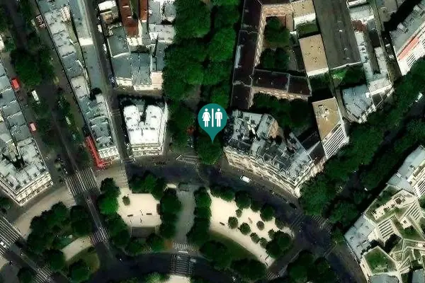Satellite view of Avenue de Bouvines Toilet