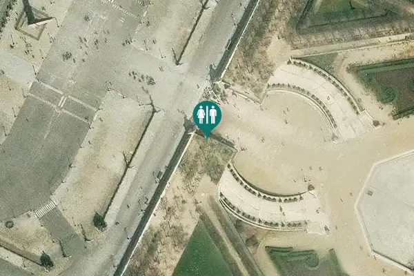 Satellite view of Toilettes des Tuileries