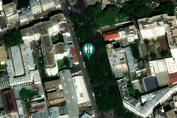 Satellite view of Allée Stefa Skurnik Toilet