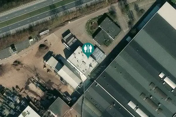 Satellite view of Industrieterrein Kanaal-Noord 2002 Toilet