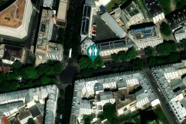 Satellite view of Boulevard Diderot 57 Toilet
