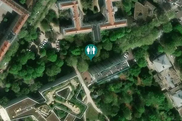 Satellite view of Rue Mirabeau 39 Toilet