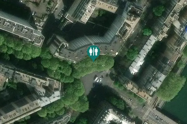 Satellite view of Place de Barcelone 2 Toilet