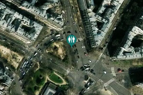 Satellite view of Paris Toilet
